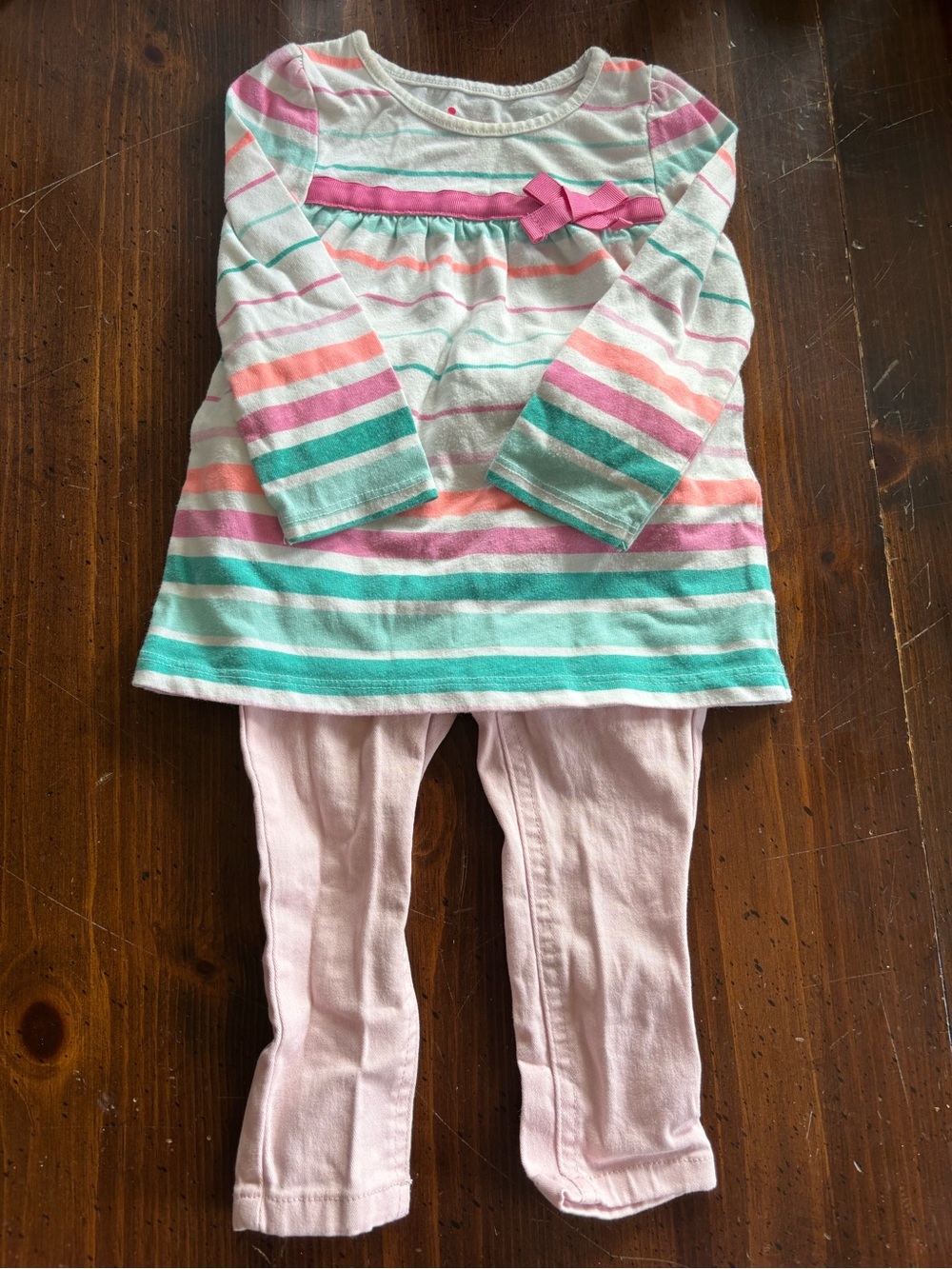 Circo Striped Teal, Pink 12 month outfit
